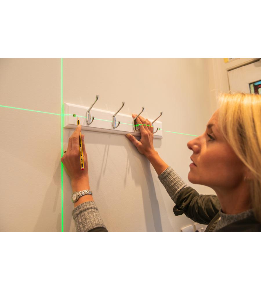 LIVELLA LASER VERDE A 2 LINEE 15 METRI RBCLLG1 - RYOBI