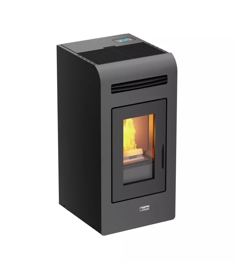 STUFA A PELLET CANADIAN STOVE "VANCOUVER 14" GRIGIO 12,9 KW