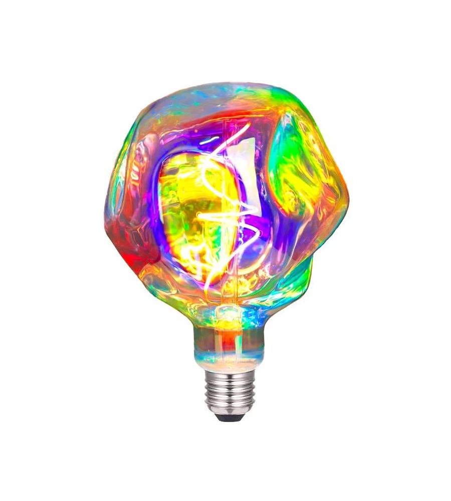 LAMPADINA LED DECORATIVA "ALIEN" RAINBOW 210 LM, E27