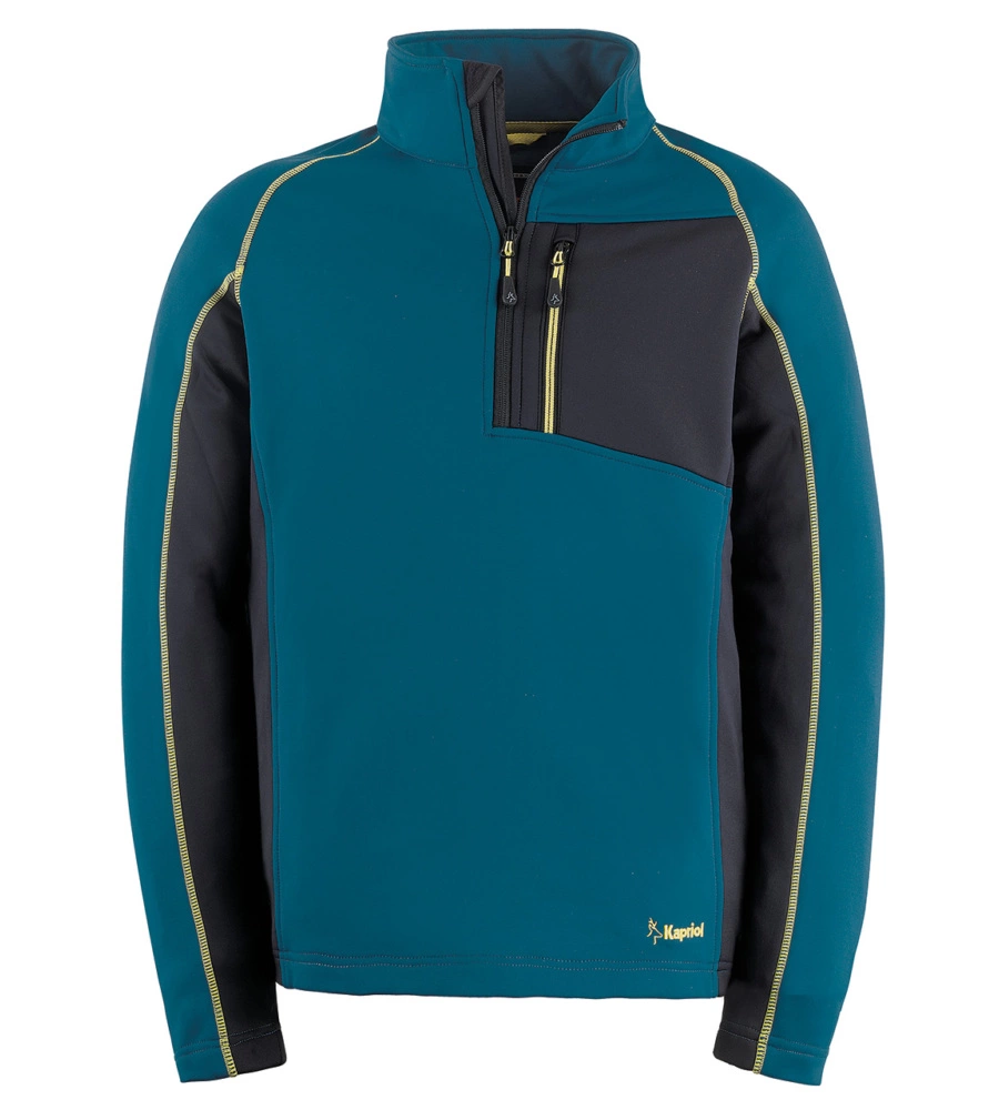 FELPA DA LAVORO FLEECE TECH PETROL, TG M - KAPRIOL