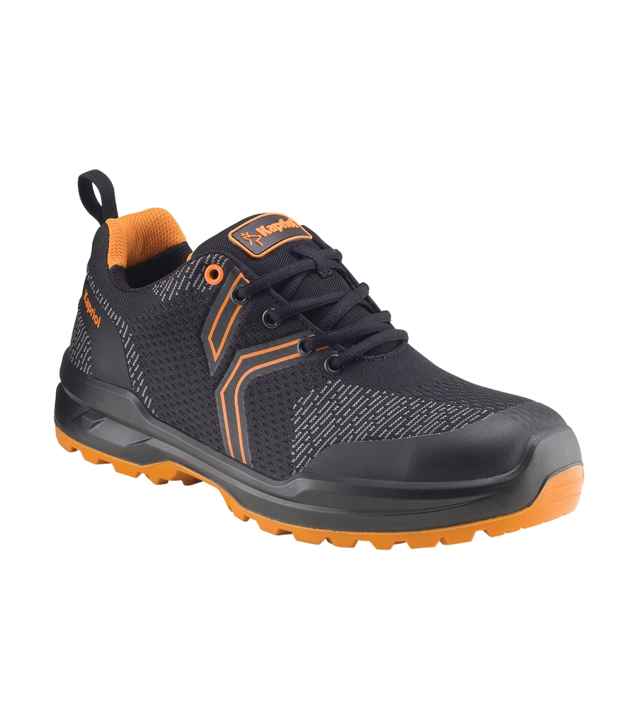 SCARPE ANTINFORTUNISTICHE DA LAVORO MARS NERO/ARANCIO S1P SRC, TG 41 - KAPRIOL