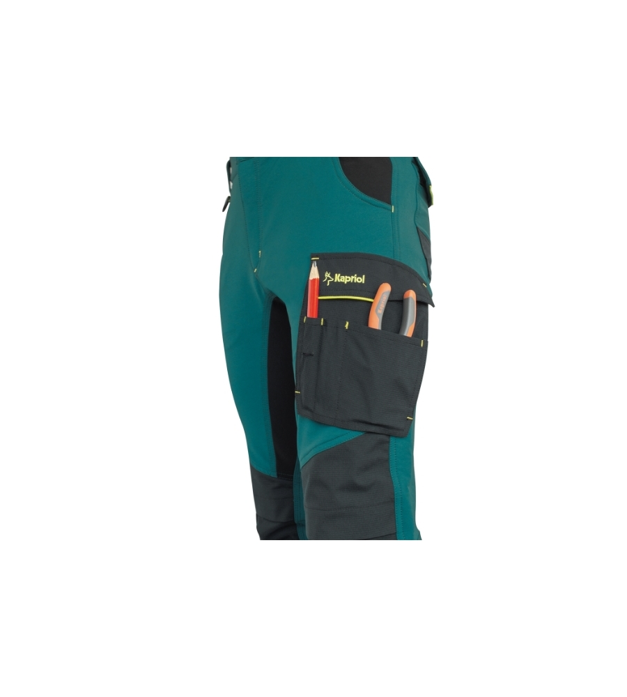 PANTALONI DA LAVORO CARPENTER PETROLIO/NERO, TG XXL - KAPRIOL