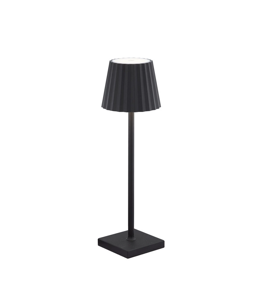 LAMPADA DA TAVOLO LED RICARICABILE ESSENZA NERA 3,5W