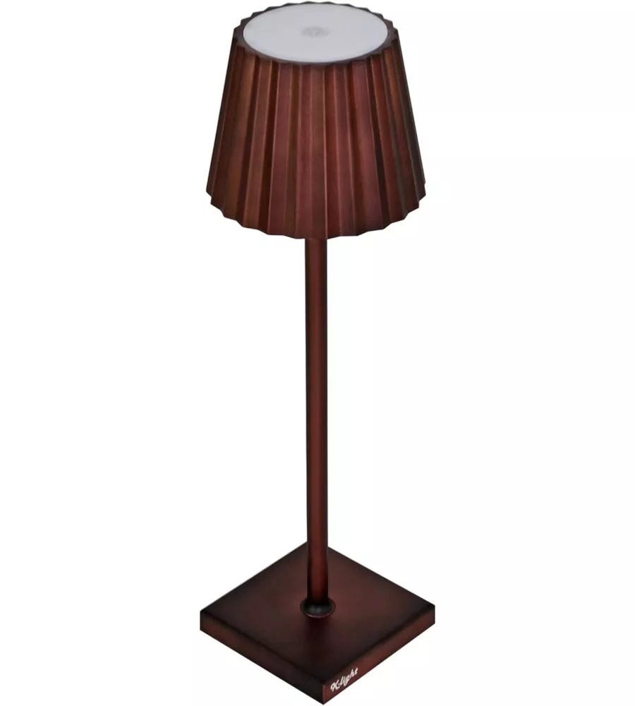 LAMPADA DA TAVOLO LED RICARICABILE ESSENZA RUGGINE 3,5W