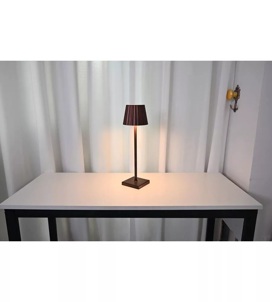 LAMPADA DA TAVOLO LED RICARICABILE ESSENZA RUGGINE 3,5W