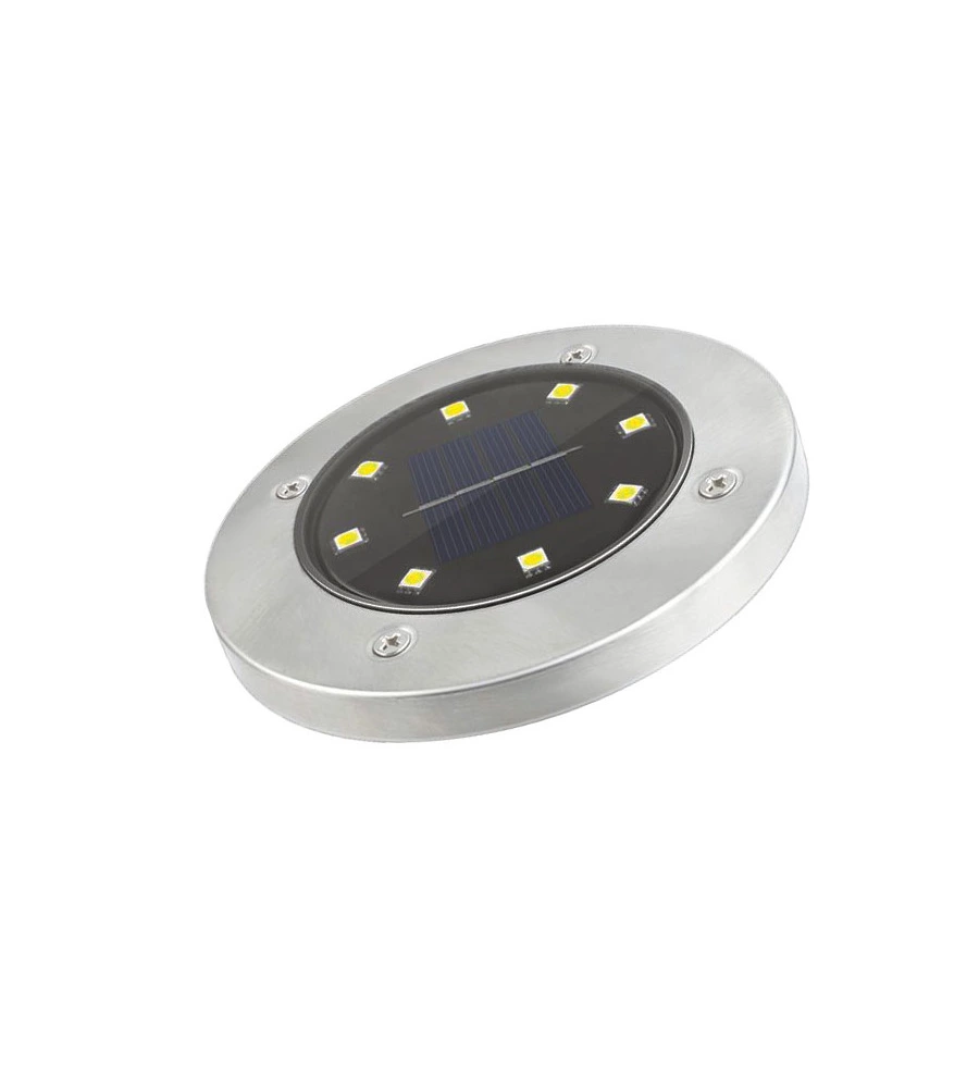 LUCE SOLARE SEGNAPASSI A LED CON SENSORE - 10 LUMEN - 1.2 V