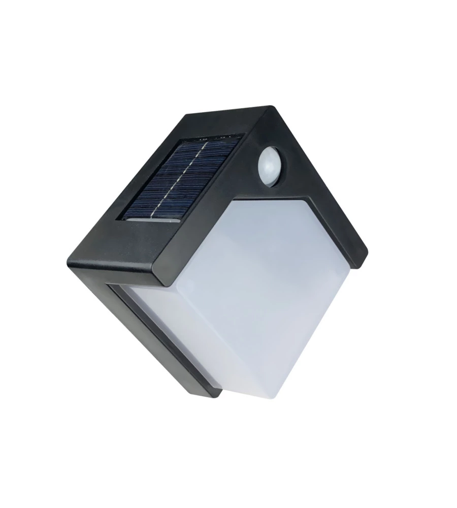 LAMPADA SOLARE LED CON SENSORE DI MOVIMENTO E CREPUSCOLARE - 3 MODALITA' DI LUCE
