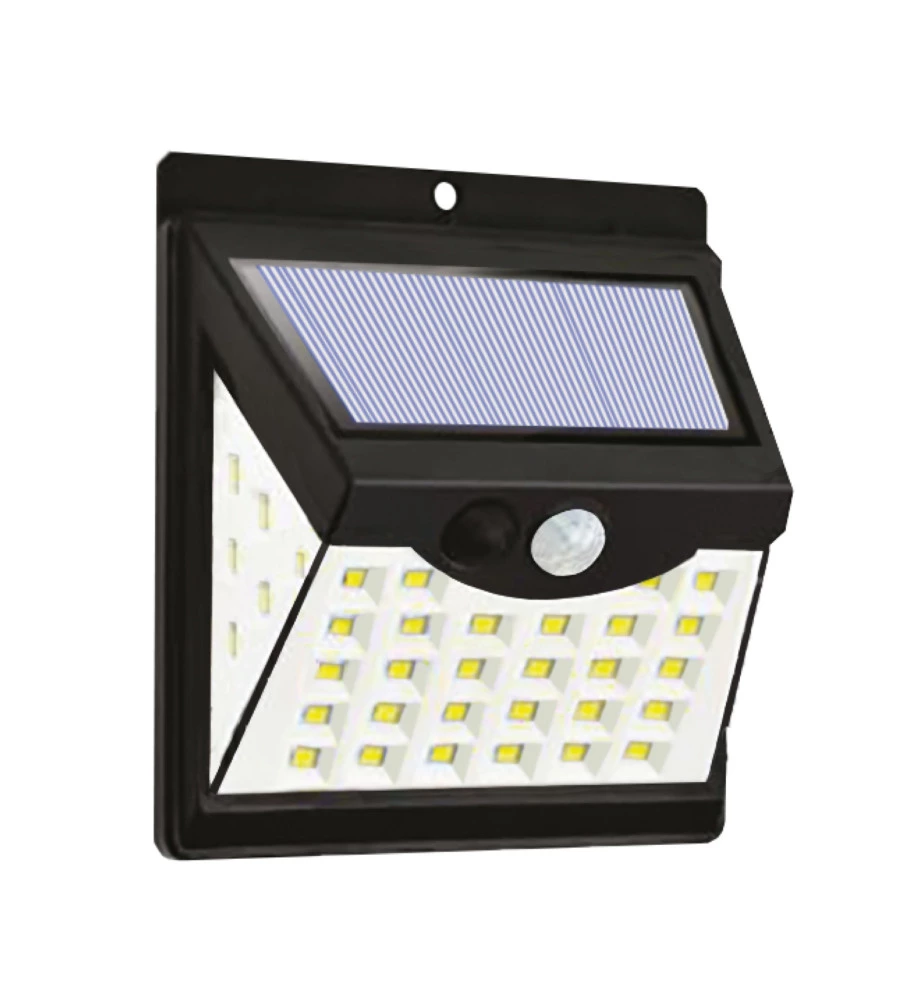LANTERNA SOLARE LED CON SENSORE DI MOVIMENTO E CREPUSCOLARE - 40 LED
