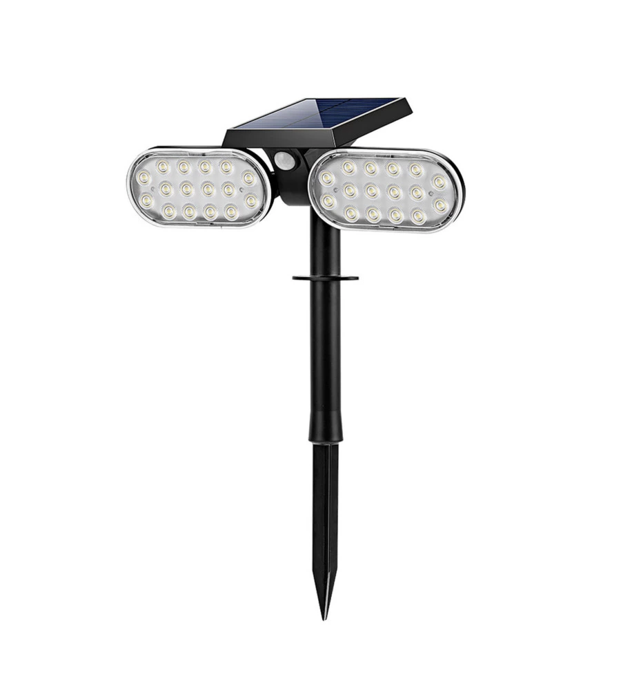 PICCHETTO A LED SOLARE CON SENSORE DI MOVIMENTO - 32 LED
