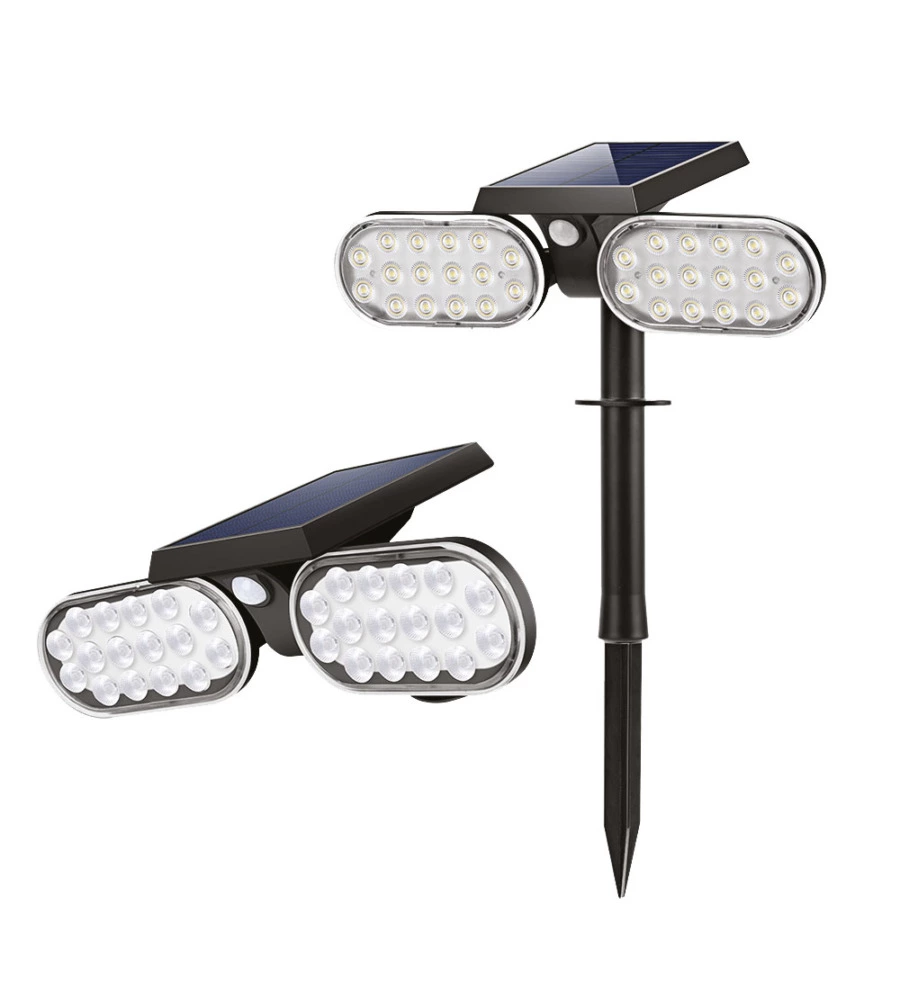 PICCHETTO A LED SOLARE CON SENSORE DI MOVIMENTO - 32 LED