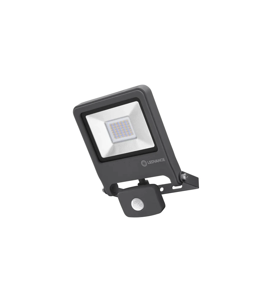 PROIETTORE LED DA ESTERNO ESSENTIAL CON SENSORE, 50W 4000K GRIGIO