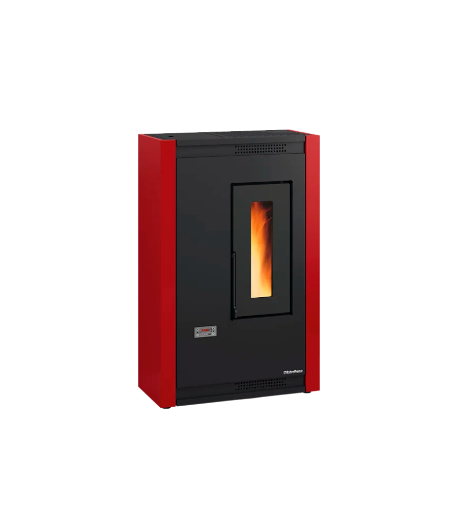 Stufa a pellet La Nordica Extraflame "Luisella" bordeaux 5,1 kW