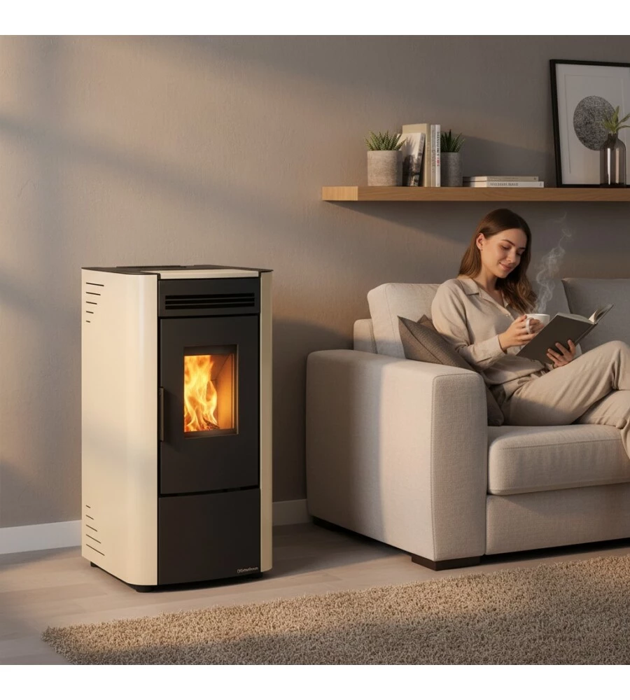 Stufa a pellet La Nordica Extraflame "Ketty" pergamena 6,5 kW