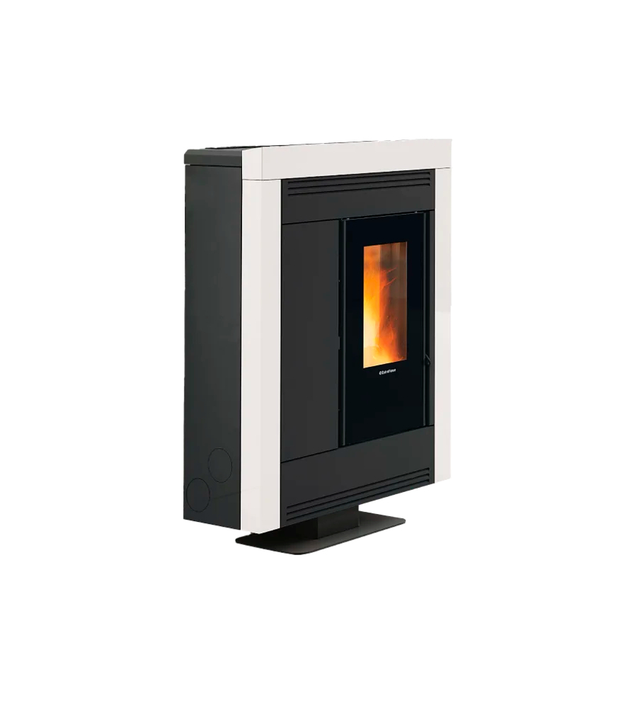 Stufa a pellet La Nordica "Souvenir Steel" bianca 10 kW