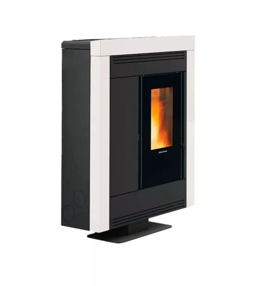 Stufa a pellet La Nordica "Souvenir Steel" bianca 10 kW