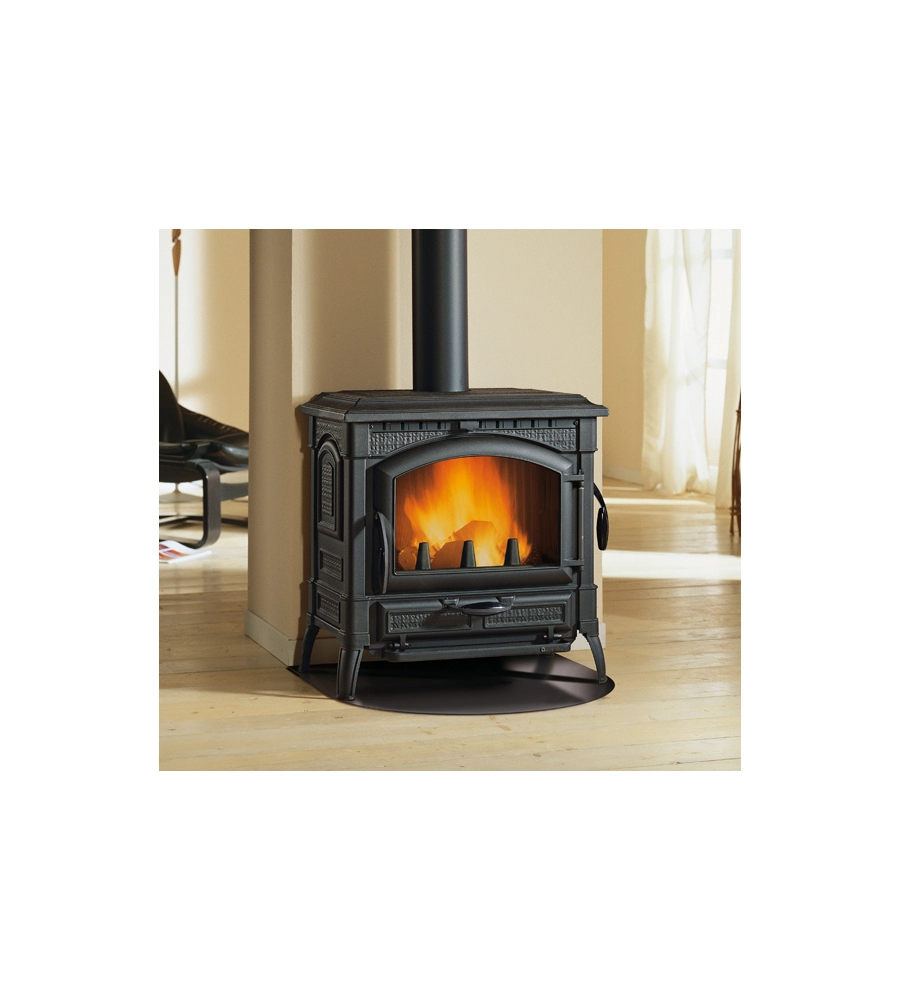 STUFA A LEGNA  LA NORDICA + EXTRAFLAME "ISOTTA EVO" NERO 11,9 KW