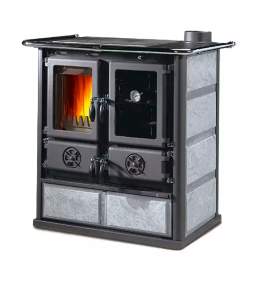 Cucina a legna la Nordica "Rosetta" vst 16 pietra 7,9 kW