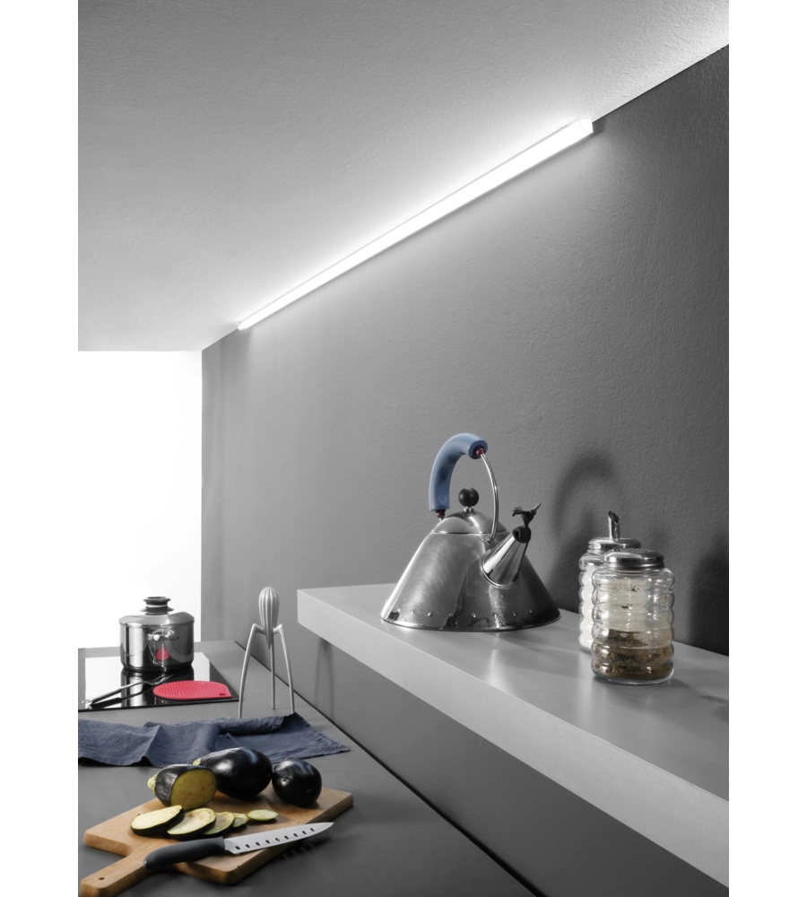 BARRA SOTTOPENSILE LED "UNIX 60" CON DIFFUSORE SILVER, 800 LM 4000 K