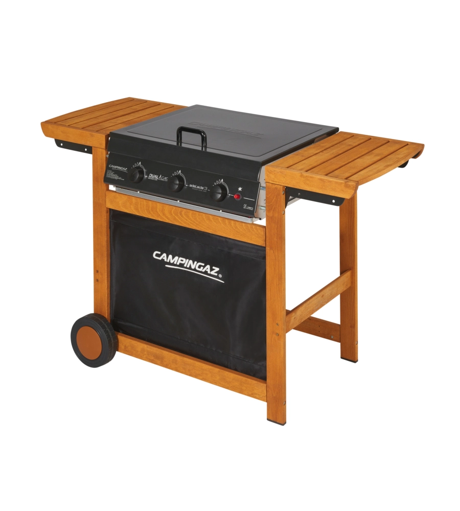BARBECUE A GAS CAMPINGAZ "ADELAIDE 3 WOODY DUALGAS" 3 BRUCIATORI