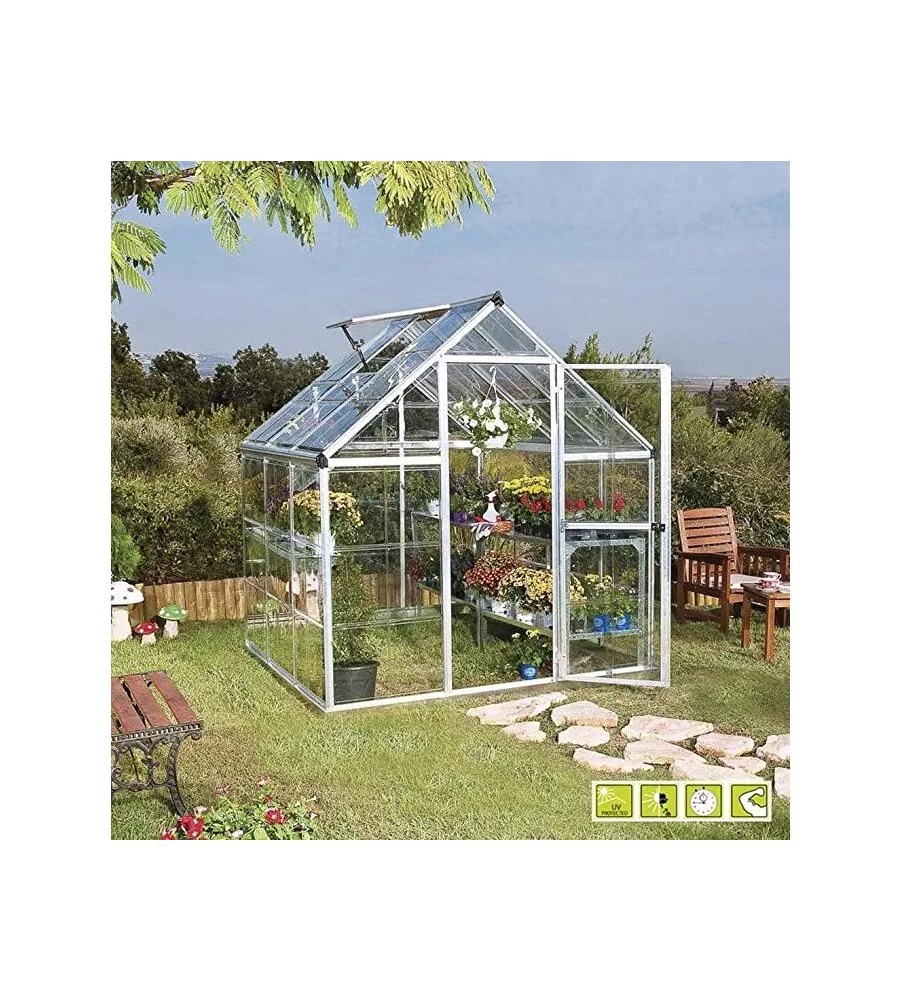 SERRA PER GIARDINO IN POLICARBONATO "DORITIS MAXI", 185X248X209 CM -VERDEMAX