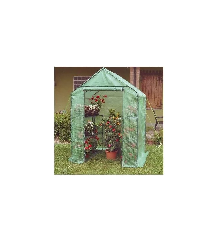 SERRA DA GIARDINO A CASETTA VERDEMAX "ANEMONE" 140X140X195 CM
