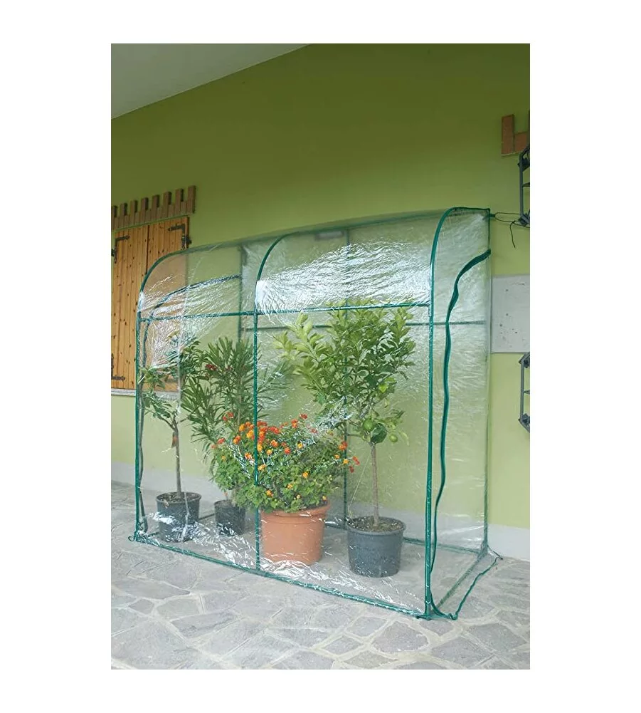 SERRA DA GIARDINO A PARETE VERDEMAX "OLEANDER" 200X100X215 CM