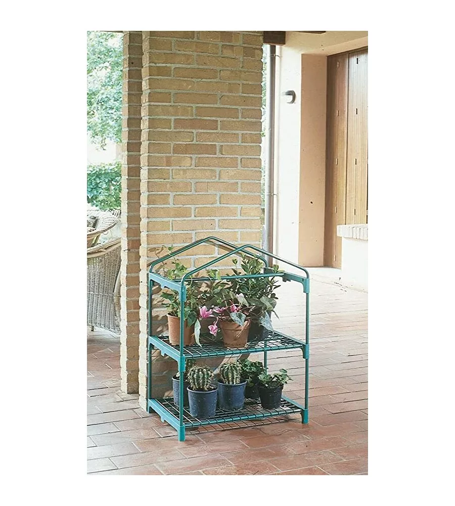 SERRA DA GIARDINO VERDEMAX "AZALEA" CON 2 RIPIANI 70X50X92 CM
