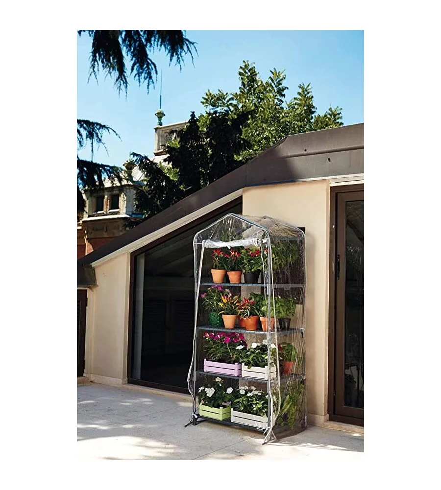 SERRA DA GIARDINO VERDEMAX "AZALEA" CON 4 RIPIANI 70X50X158 CM