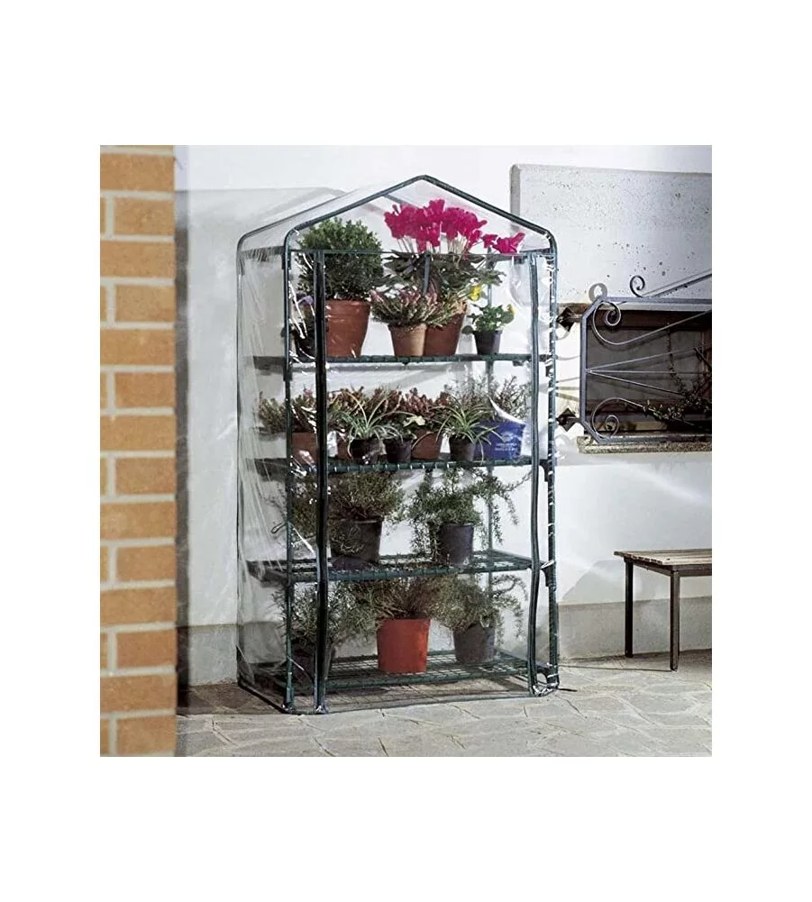 SERRA DA GIARDINO VERDEMAX "AZALEA" CON 4 RIPIANI BIG 90X50X163 CM