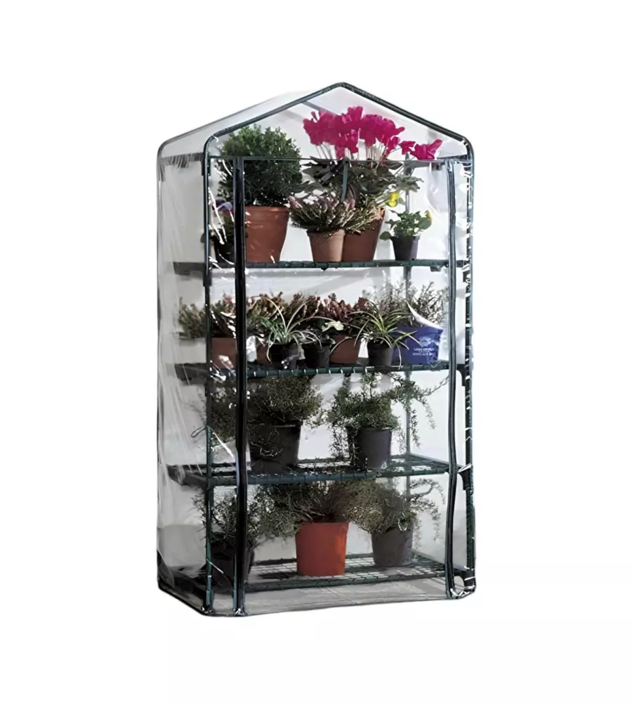SERRA DA GIARDINO VERDEMAX "AZALEA" CON 4 RIPIANI BIG 90X50X163 CM