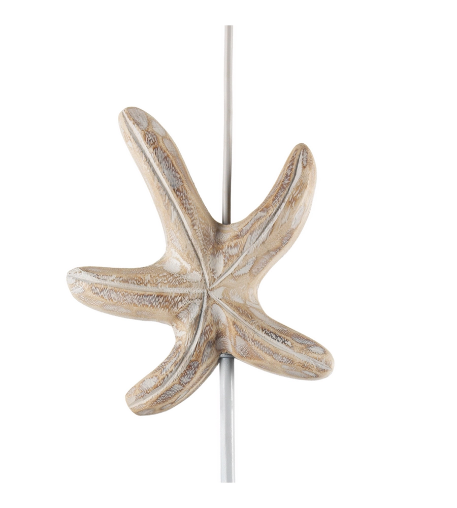LAMPADA A SOSPENSIONE "STELLINA" LEGNO E METALLO, E27