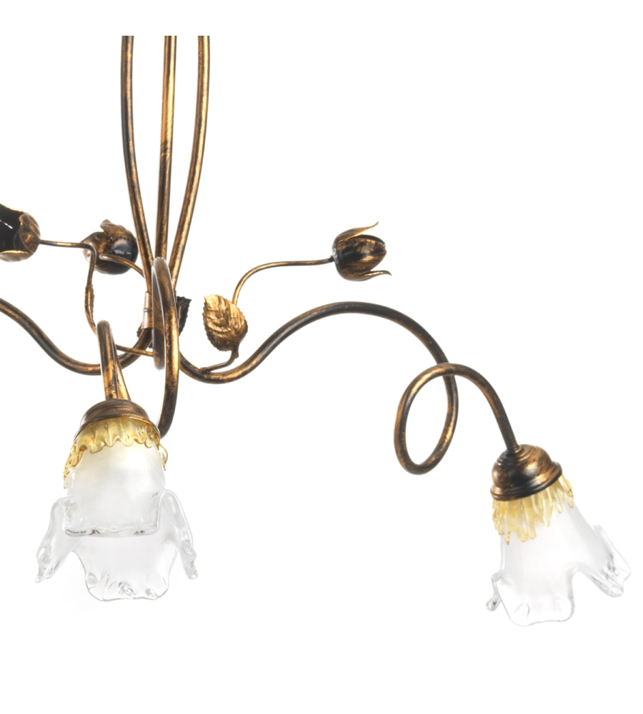LAMPADARIO "ARIANNA" 3 LUCI BRONZO, E14