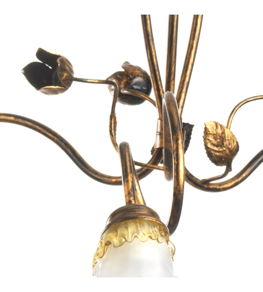 LAMPADARIO "ARIANNA" 3 LUCI BRONZO, E14