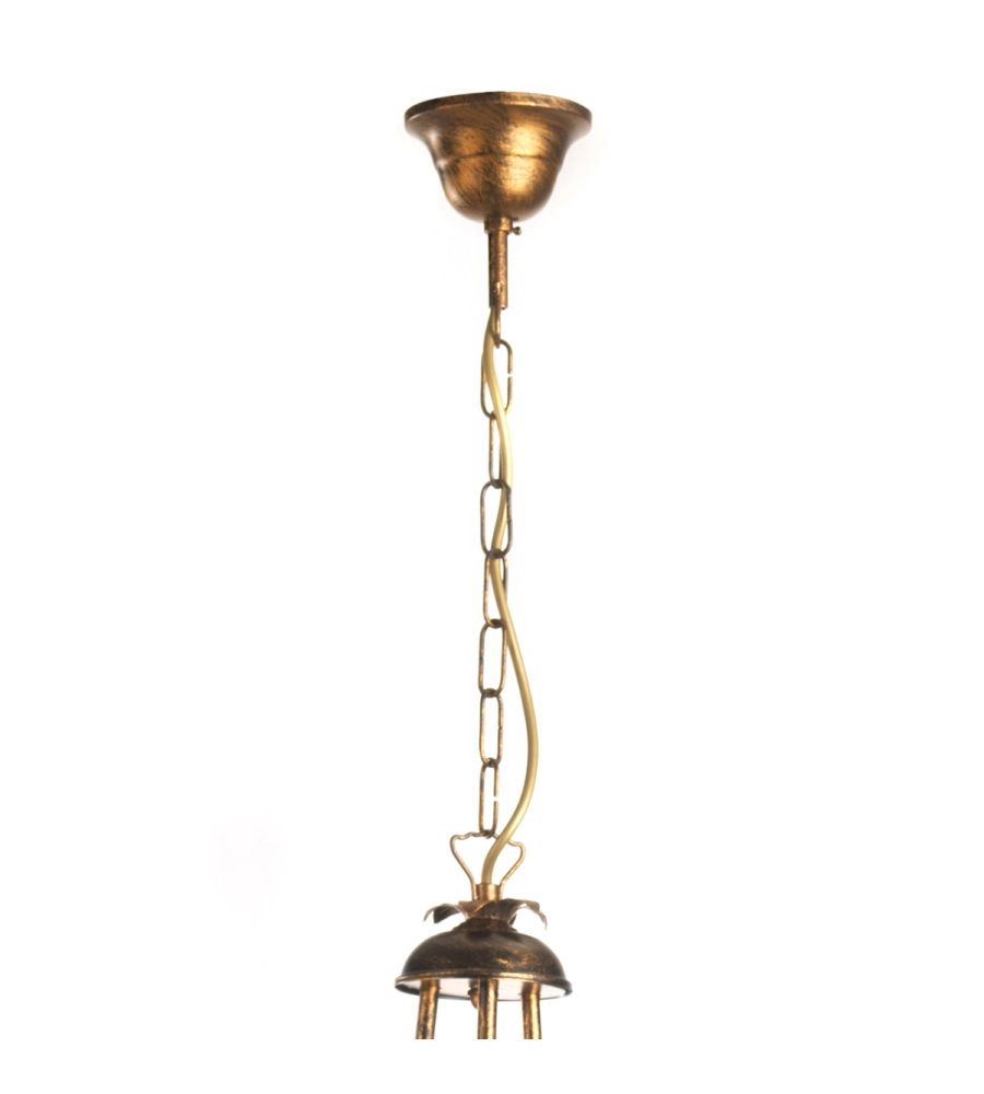 LAMPADARIO "ARIANNA" 3 LUCI BRONZO, E14