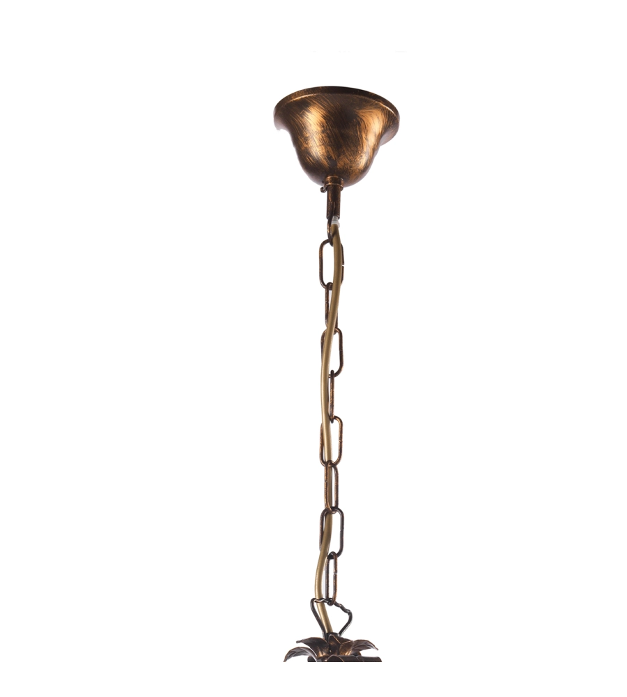 LAMPADARIO "LUCREZIA" 3 LUCI BRONZO, E14