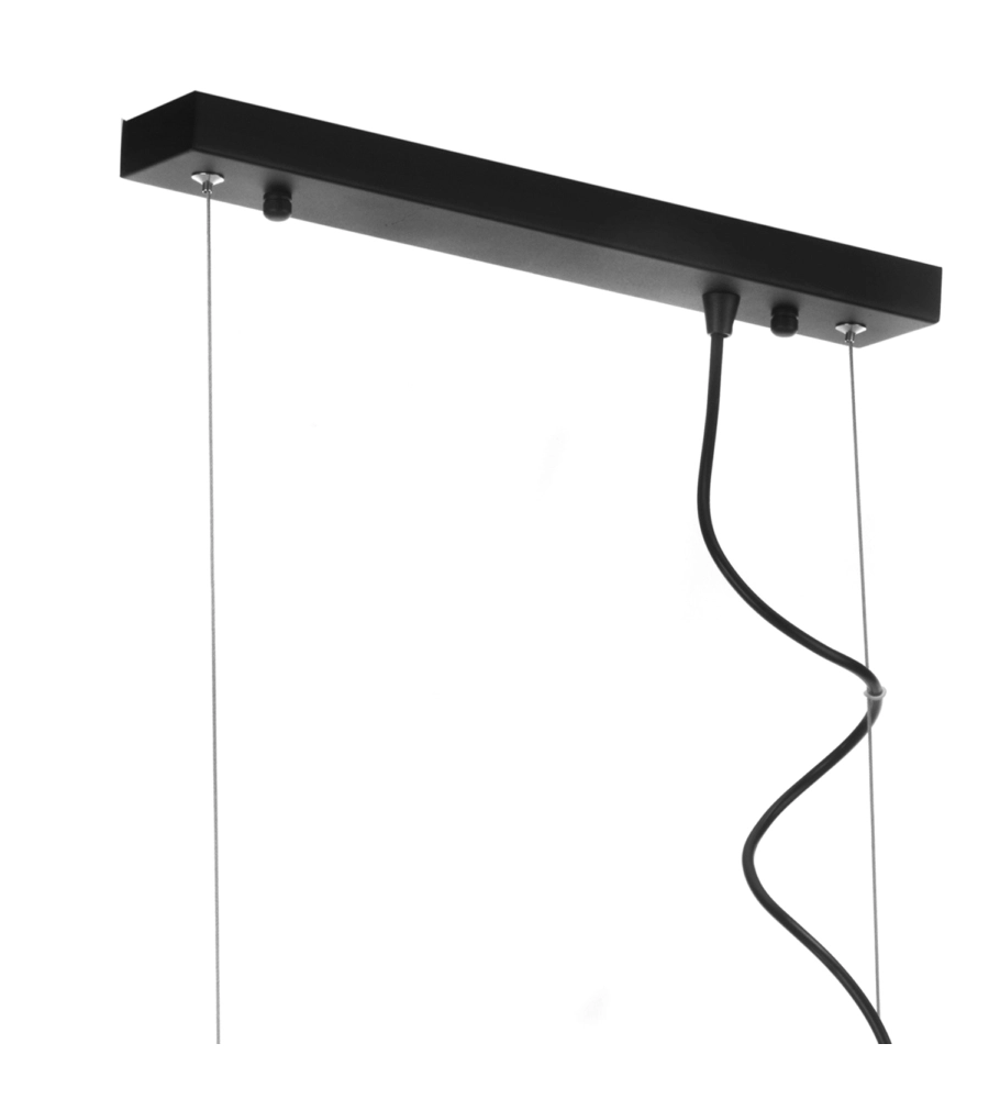 LAMPADA A SOSPENSIONE "FLOKI" IN METALLO NERO, E27