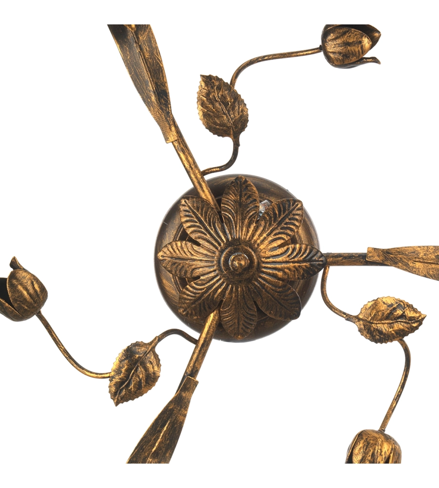PLAFONIERA "ARIANNA" TRE LUCI COLOR BRONZO, E14