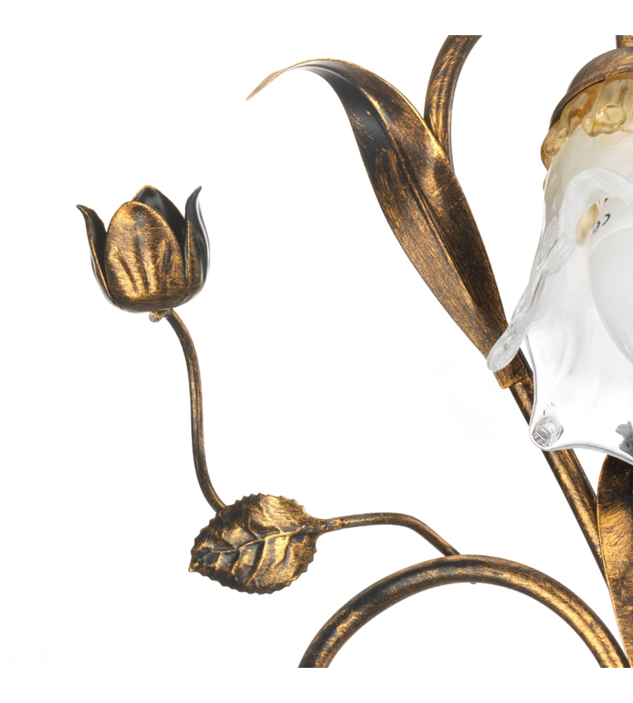 APPLIQUE "ARIANNA" 2 LUCI IN BRONZO, E14