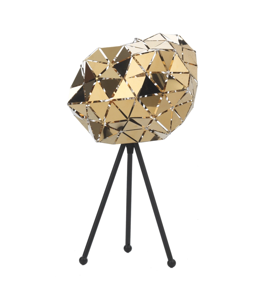 LAMPADA DA TAVOLO "ANDROMEDA" NERA E ORO, E27
