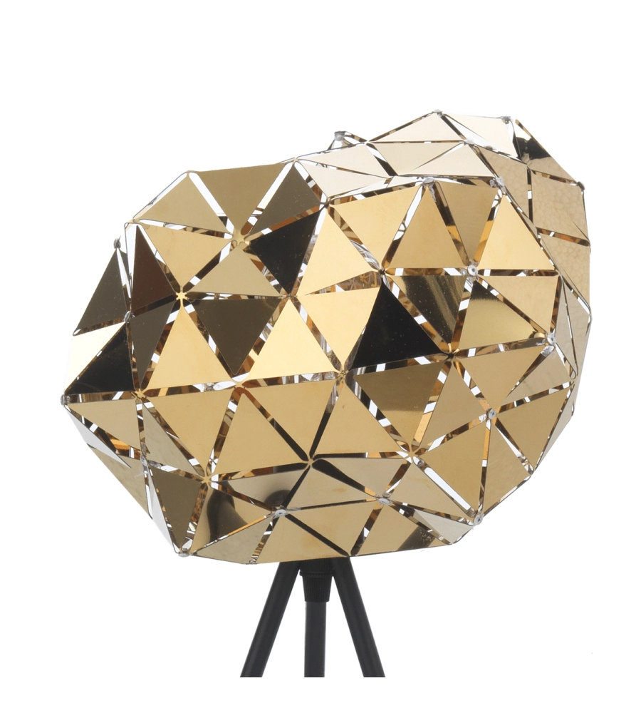 LAMPADA DA TAVOLO "ANDROMEDA" NERA E ORO, E27