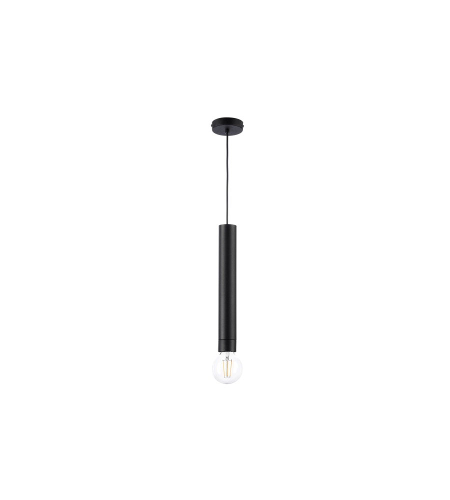 LAMPADA A SOSPENSIONE "DORA" IN METALLO NERO, GU10