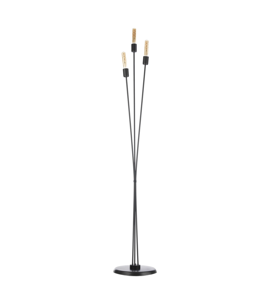 PIANTANA "BILLY" IN METALLO NERO, E27