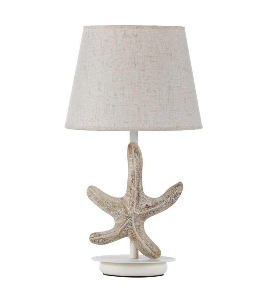 LAMPADA DA TAVOLO "STELLINA" LEGNO E METALLO, E27