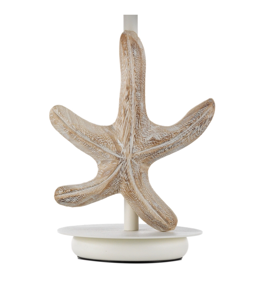 LAMPADA DA TAVOLO "STELLINA" LEGNO E METALLO, E27