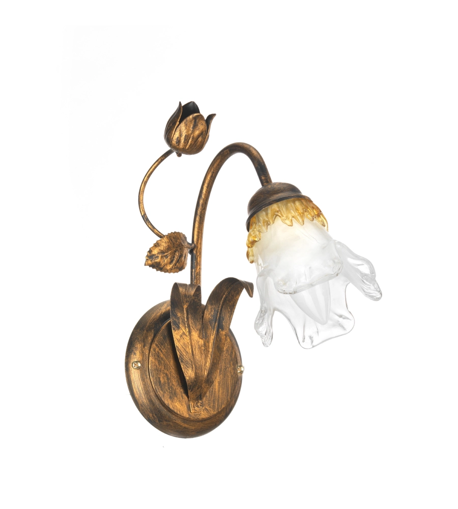 APPLIQUE "ARIANNA" 1 LUCE IN BRONZO, E14
