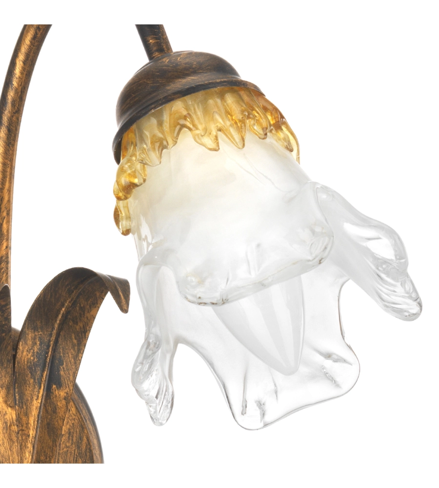 APPLIQUE "ARIANNA" 1 LUCE IN BRONZO, E14
