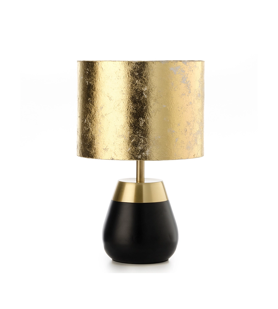 LAMPADA "KINT" IN METALLO NERA E ORO, E27