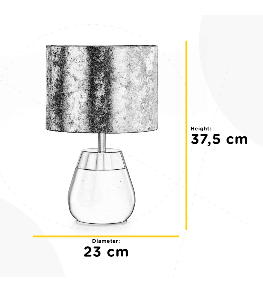 LAMPADA "KINT" IN METALLO NERA E ORO, E27