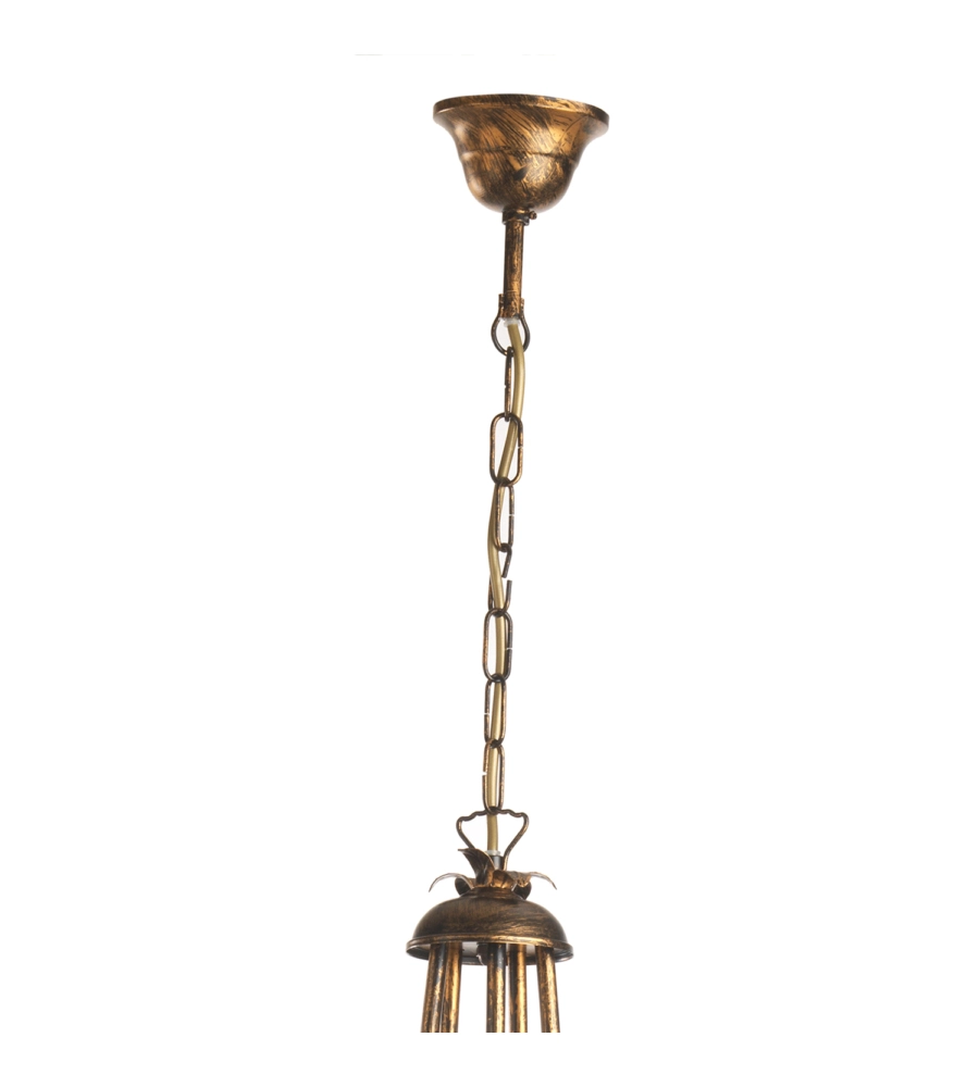 LAMPADARIO "ARIANNA" 5 LUCI BRONZO, E14