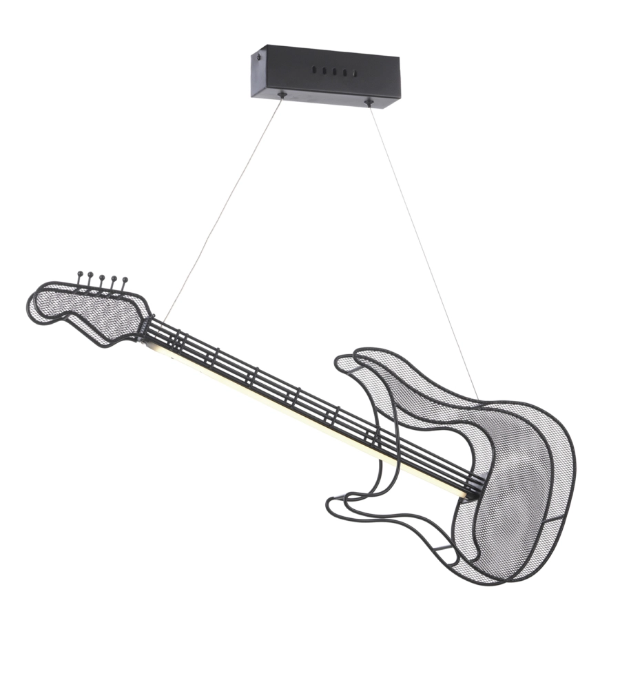 LAMPADA A SOSPENSIONE LED "ROCK" IN METALLO NERO, 3000K